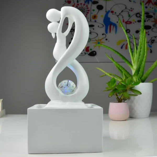 Fântână deocrativă Amor White, fântână electrică albă