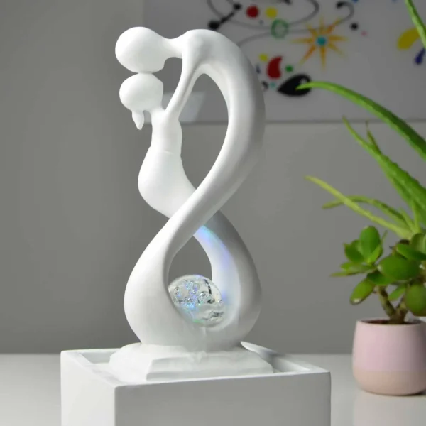 Fântână deocrativă Amor White, fântână electrică albă