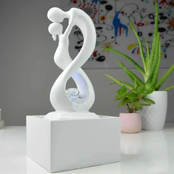 Fântână deocrativă Amor White, fântână electrică albă