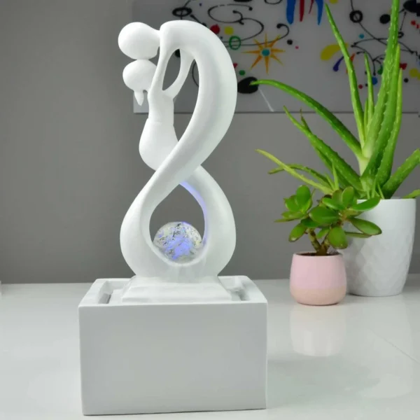 Fântână deocrativă Amor White, fântână electrică albă