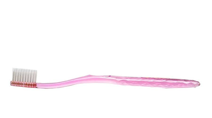 Periuță de dinți Nano b cu argint cu mâner roz